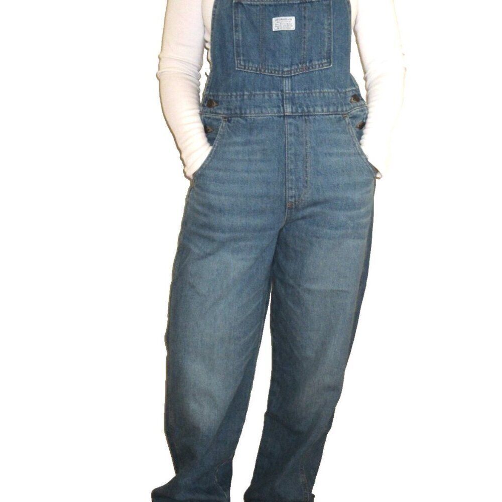 Levi's Women's Vintage Jeans Cotton Denim Overalls Medium Wash NWT 853150024 - Picture 1 of 14